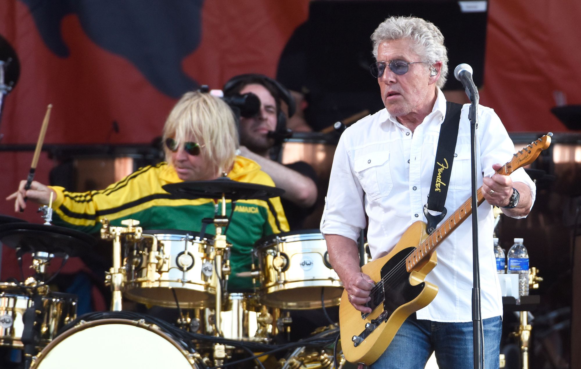 Zak Starkey (L) og Roger Daltrey fra Who