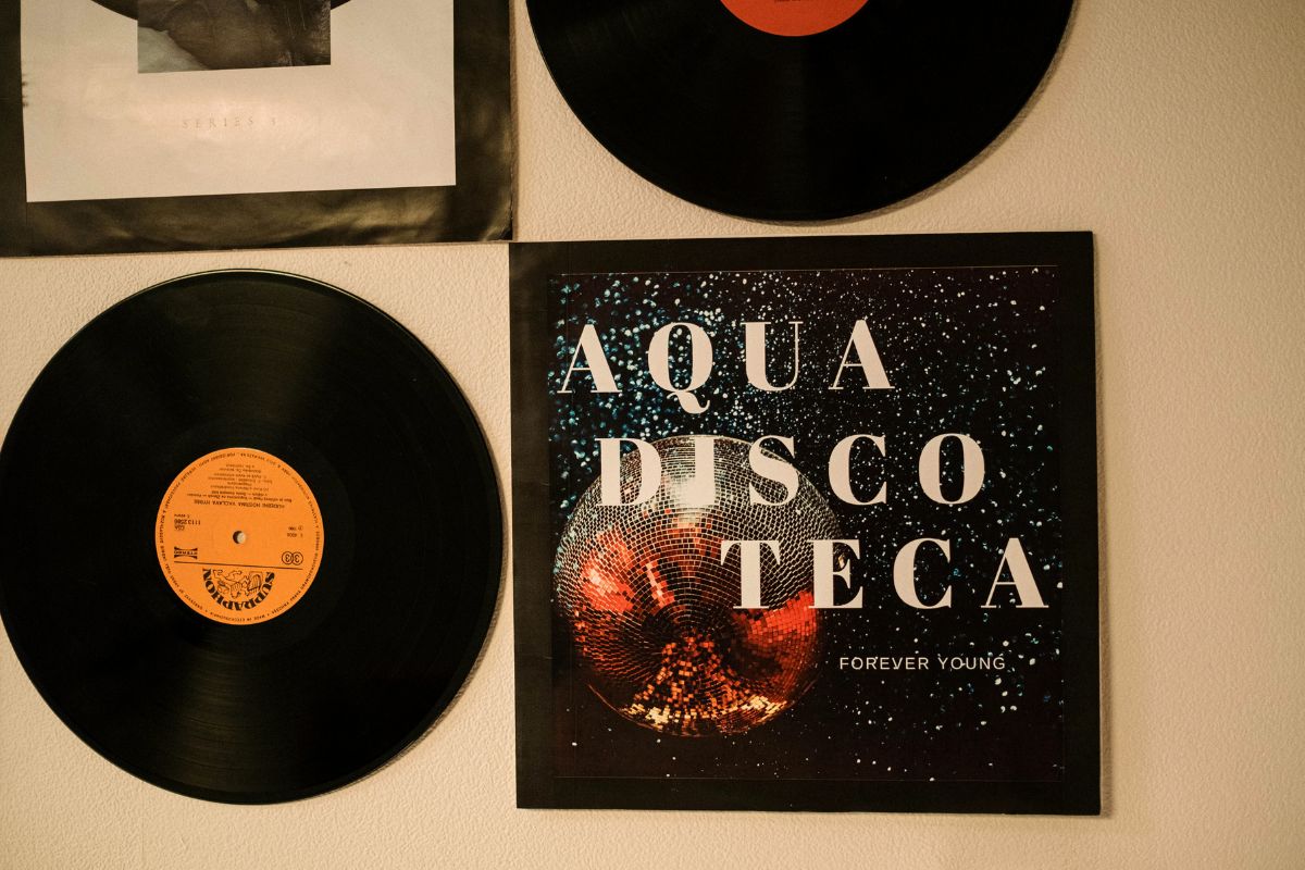 Coleção perdida de discos de vinil