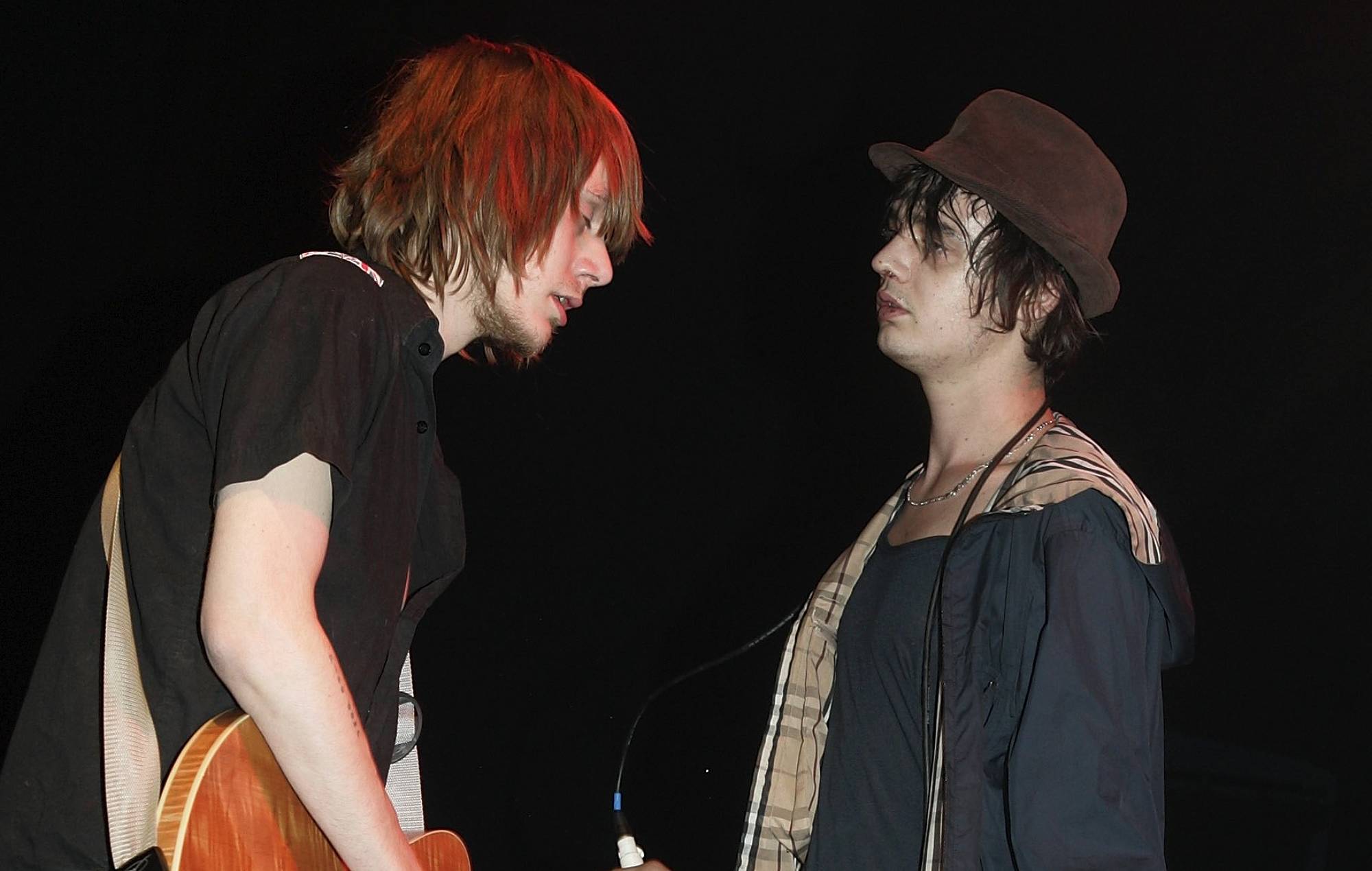 Pete Doherty og Patrick Walden fra BabyShambles på deres turné i London (Foto af Jo Hale/Getty Images)