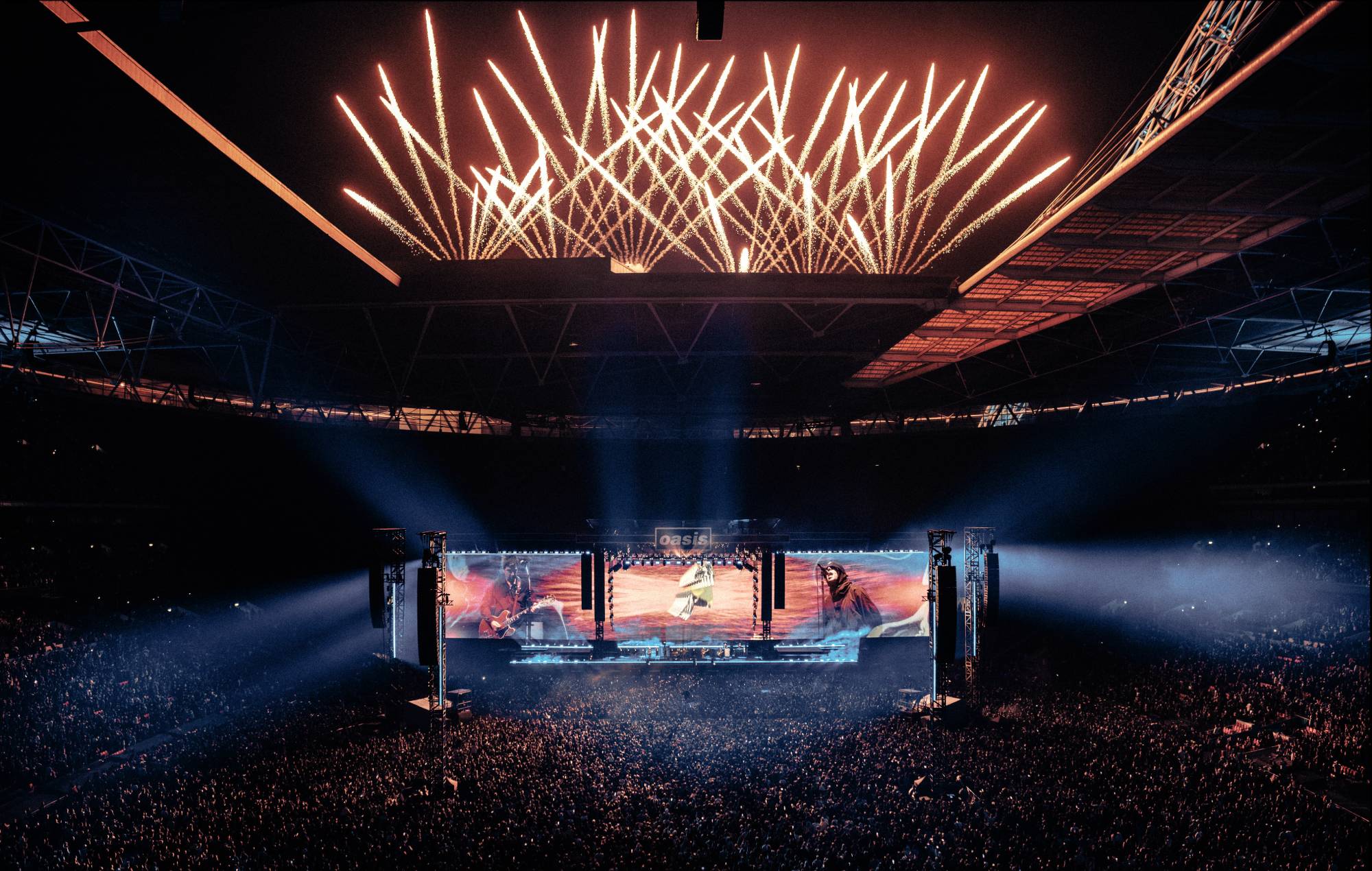 Oasis 'sidste aften på Wembley Stadium. Kredit: Big Brother -optagelser