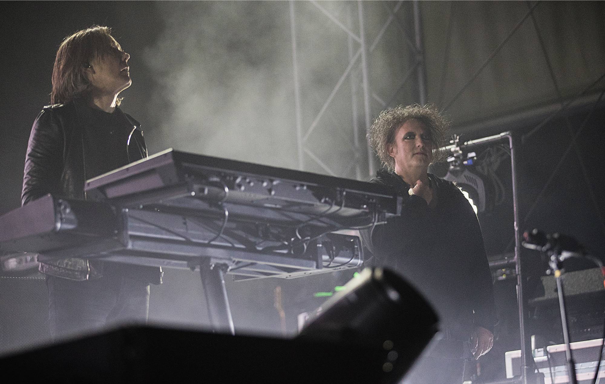 Roger O'Donnell og Robert Smith fra kuren ved Sasquatch! Musikfestival (foto af Mat Hayward/Filmmagic)