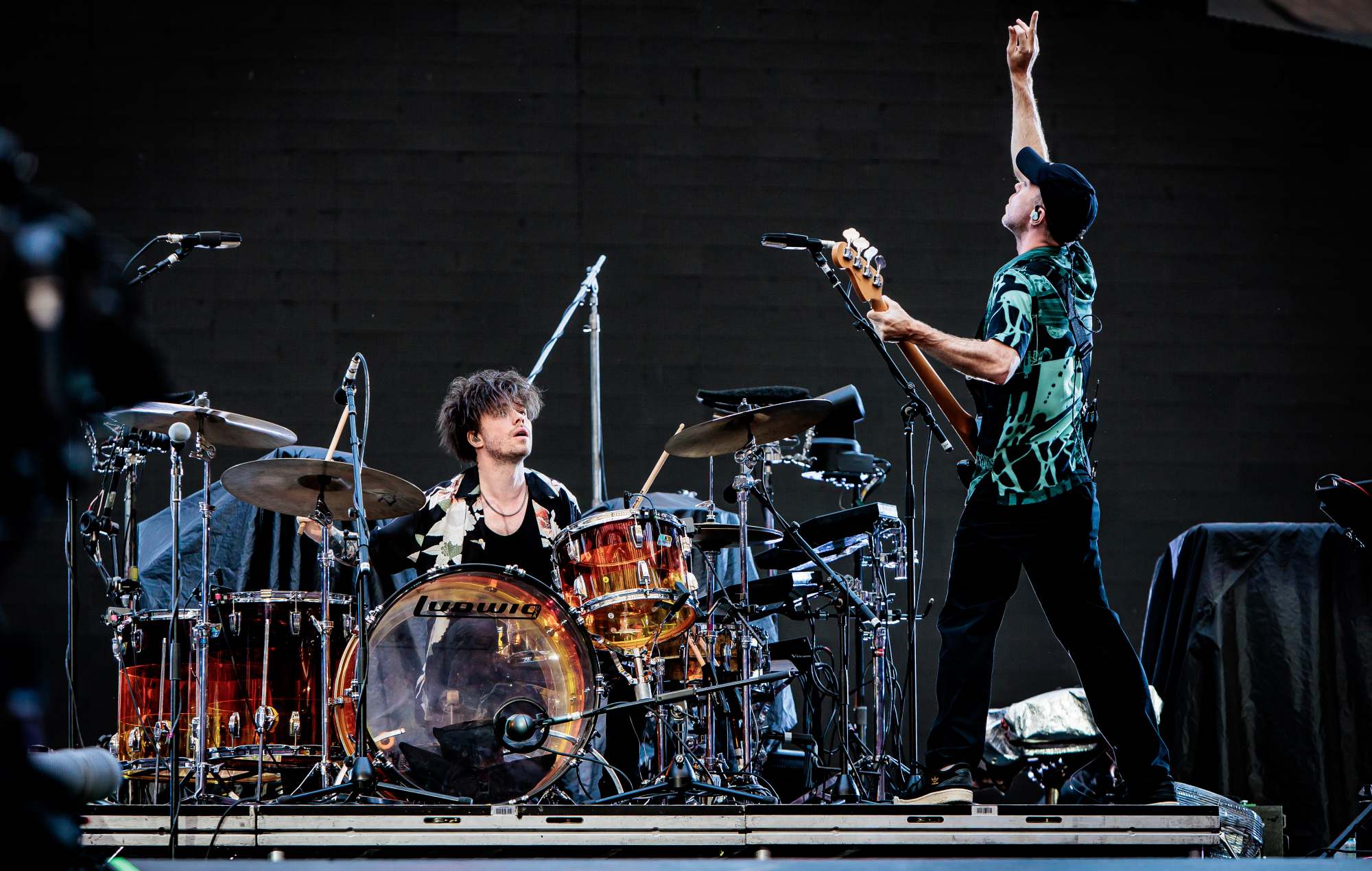 Jonny Scott og Martin Doherty fra Chvrches i Milano (Foto af Sergione Infuso - Corbis/Corbis via Getty Images)