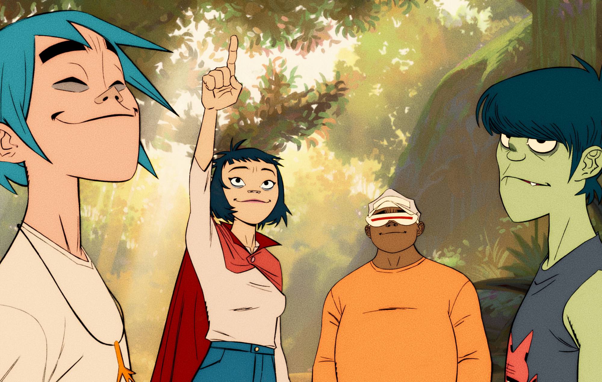 Gorillaz deler smukke nye Jamie Hewlett-instruerede kortfilm 'The Mountain, The Moon Cave & The Sad God'