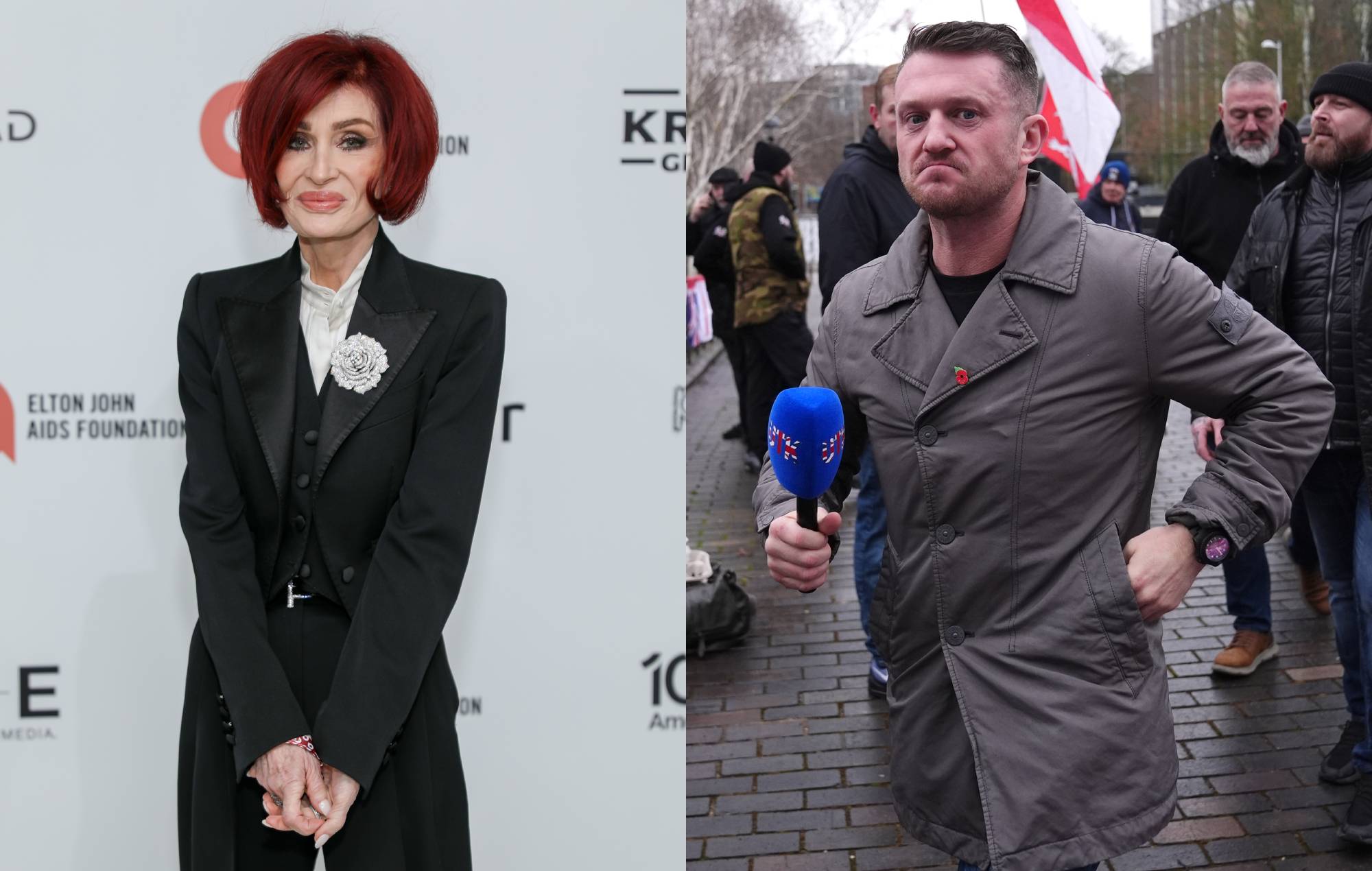 Sharon Osbourne angiver, at hun vil deltage i Tommy Robinsons anti-immigrationsmarch