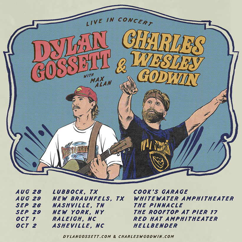 Dylan Gossett and Charles Wesley Godwin tour poster