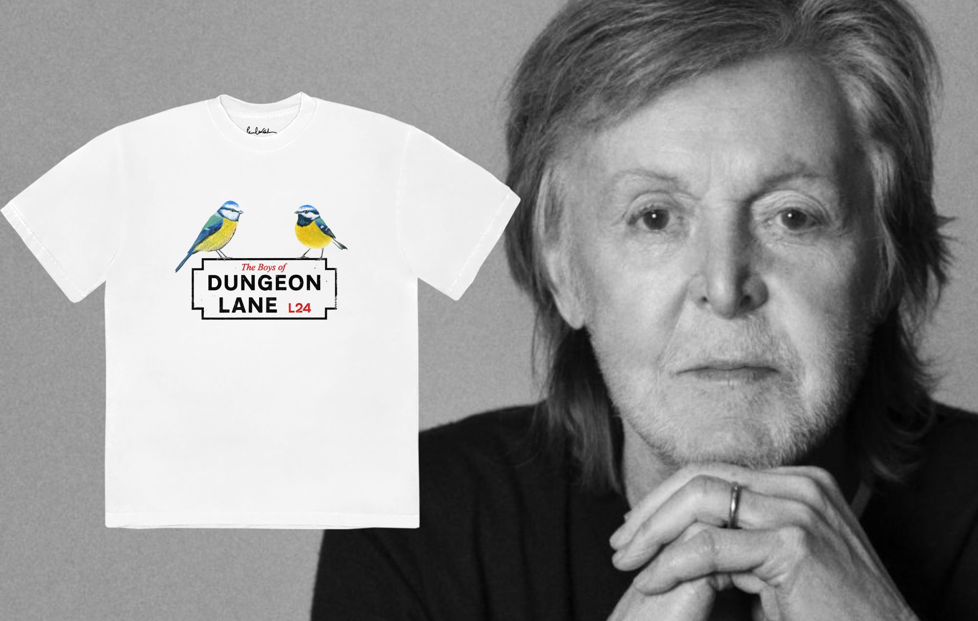 Stella McCartney udgiver eksklusiv, begrænset oplag Paul McCartney 'The Boys of Dungeon Lane' t-shirt