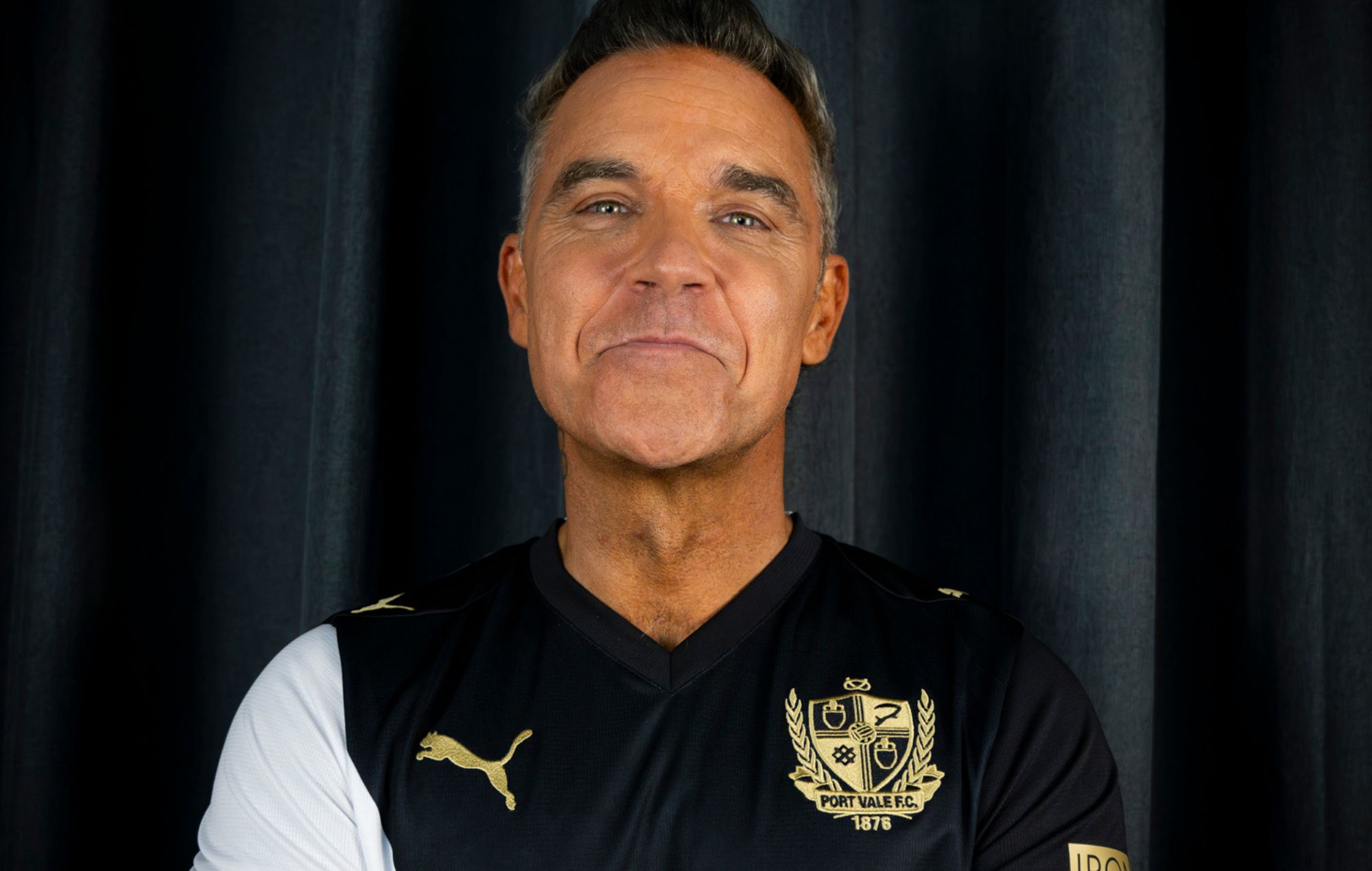 Robbie Williams udnævnte Port Vale FC's officielle front-of-shirt partner og Foundation ambassadør
