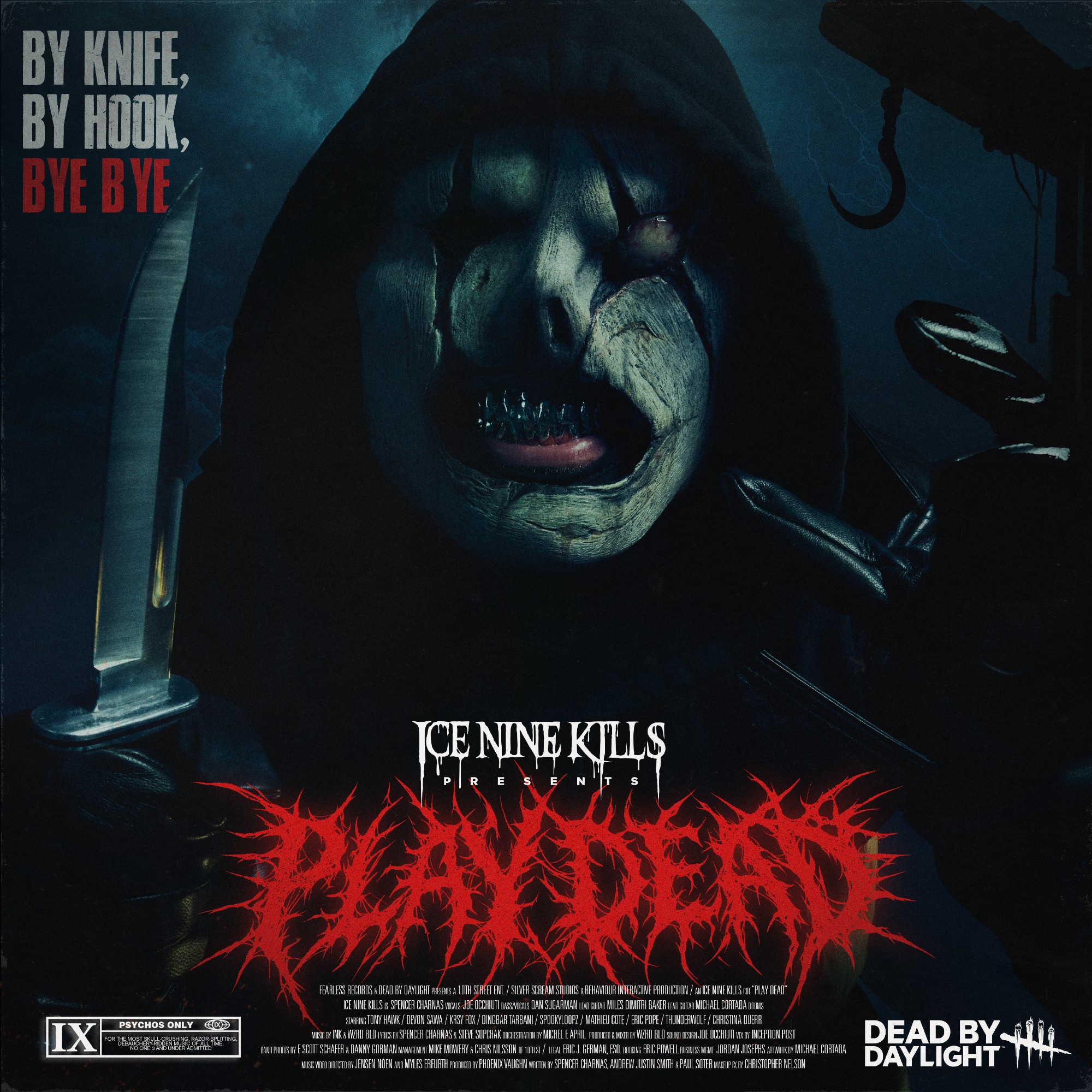 Ice Nine Kills' 'Play Dead'-enkeltkunstværk.