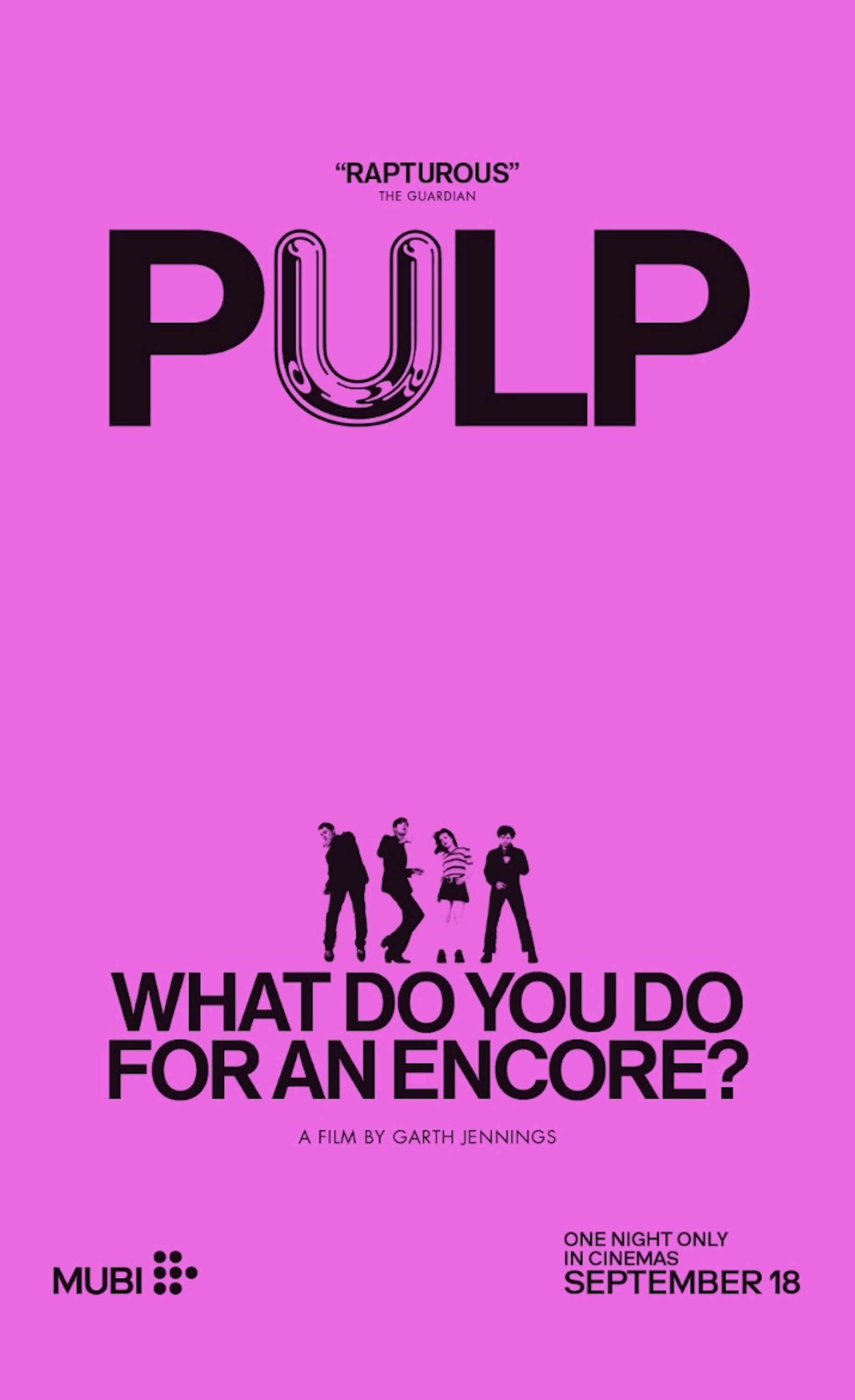 Pulp 'What Do You For An Encore' plakat