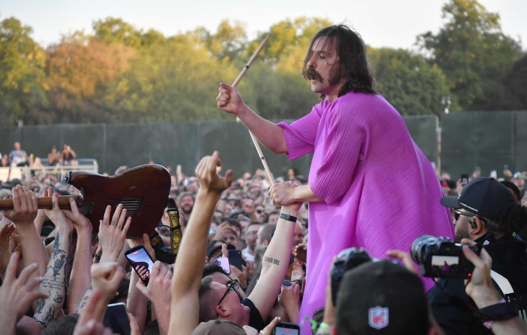 Mark Bowen fra IDLES at All Points East 2026 (Foto af Jim Dyson/Getty Images)